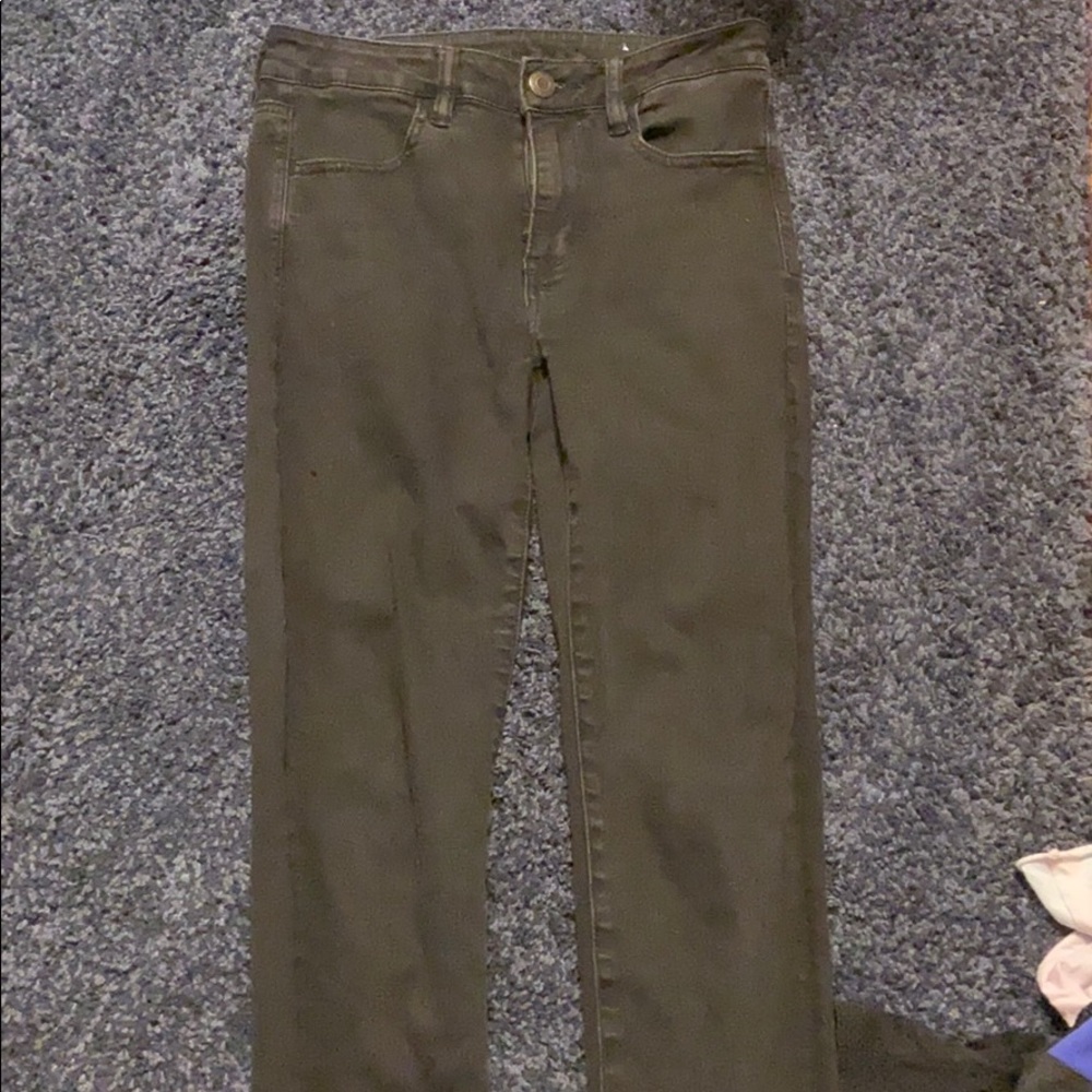 american eagle high rise jeggings